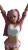 Pink-Haired Schoolgirl V5 Vinyl Car Decal Sticker – Waterproof & UV-Resistant 8"