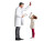 Doctor Measuring Child Vinyl Car Decal Sticker – Waterproof & UV-Resistant 8"