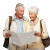 Elderly Couple Traveling Vinyl Car Decal Sticker – Waterproof & UV-Resistant 8"