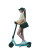 Korean Girl Scootering Vinyl Car Decal Sticker – Waterproof & UV-Resistant 8"