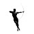 Silhouette Archer Vinyl Car Decal Sticker – Waterproof & UV-Resistant 8"