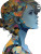 Psychedelic Puzzle Woman Vinyl Car Decal Sticker – Waterproof & UV-Resistant 8"