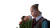 Schoolchildren With Tulips Vinyl Car Decal Sticker – Waterproof & UV-Resistant 8"