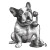 Retro Bulldog Talking Vinyl Car Decal Sticker – Waterproof & UV-Resistant 8"