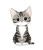 Cute Tabby Kitten Vinyl Car Decal Sticker – Waterproof & UV-Resistant 8"