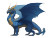 Majestic Blue Dragon V2 Vinyl Car Decal Sticker – Waterproof & UV-Resistant 8"