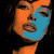 Warhol-Style Portrait Vinyl Car Decal Sticker – Waterproof & UV-Resistant 8"