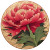 Woodcut Peony V3 Vinyl Car Decal Sticker – Waterproof & UV-Resistant 8"