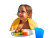 Joyful Poolside Meal Vinyl Car Decal Sticker – Waterproof & UV-Resistant 8"