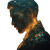 Glowing Fragment Man Vinyl Car Decal Sticker – Waterproof & UV-Resistant 8"