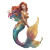Colorful Mermaid Portrait Vinyl Car Decal Sticker – Waterproof & UV-Resistant 8"