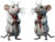 Mischievous Lab Rat Vinyl Car Decal Sticker – Waterproof & UV-Resistant 8"