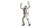Walking Zombie V2 Vinyl Car Decal Sticker – Waterproof & UV-Resistant 8"