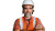 Construction Worker Portrait V5 Vinyl Car Decal Sticker – Waterproof & UV-Resistant 8"