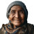 Smiling Old Lady Vinyl Car Decal Sticker – Waterproof & UV-Resistant 8"
