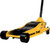Performance Tool Jack W1627 Low Profile Floor Jack; Hydraulic; 7000 Pound Capacity; 20-1/2 Inch Max Lift Height; Yellow; Steel