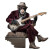 Jazz Monkey Guitarist Vinyl Car Decal Sticker – Waterproof & UV-Resistant 8"