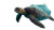 Sea Turtle Pollution Vinyl Car Decal Sticker – Waterproof & UV-Resistant 8"
