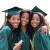 Graduating Girls Celebrating Vinyl Car Decal Sticker – Waterproof & UV-Resistant 8"