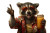 Raccoon Beach Selfie Vinyl Car Decal Sticker – Waterproof & UV-Resistant 8"