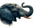 Angry Elephant Head Vinyl Car Decal Sticker – Waterproof & UV-Resistant 8"