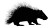 Black Porcupine Silhouette Vinyl Car Decal Sticker – Waterproof & UV-Resistant 8"