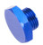 High Performance -8 AN Blue Aluminum Port Plug | RHP 814 Series