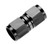 High Performance -10 AN Female Coupler Fitting | Straight Swivel | Black Aluminum - RHP 8100 Series