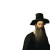 Sephardic Jew Portrait Vinyl Car Decal Sticker – Waterproof & UV-Resistant 8"