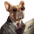 Stylish French Bulldog V2 Vinyl Car Decal Sticker – Waterproof & UV-Resistant 8"