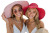 Beach Hat Poses Vinyl Car Decal Sticker – Waterproof & UV-Resistant 8"