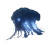 Crystalline Jellyfish Robot Vinyl Car Decal Sticker – Waterproof & UV-Resistant 8"