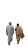 Elderly Couples Stroll Vinyl Car Decal Sticker – Waterproof & UV-Resistant 8"