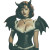 Gothic Devil Woman Vinyl Car Decal Sticker – Waterproof & UV-Resistant 8"