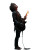 Burning Guitar Rebel Vinyl Car Decal Sticker – Waterproof & UV-Resistant 8"
