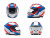 Motorcycle Helmet Perspectives Vinyl Car Decal Sticker – Waterproof & UV-Resistant 8"