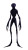 Slender Alien Vinyl Car Decal Sticker – Waterproof & UV-Resistant 8"