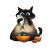 Cat Eating Fish V2 Vinyl Car Decal Sticker – Waterproof & UV-Resistant 8"