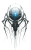 Futuristic Alien Spider Vinyl Car Decal Sticker – Waterproof & UV-Resistant 8"