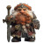 Vigorous Red-Bearded Dwarf Vinyl Car Decal Sticker – Waterproof & UV-Resistant 8"