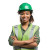 African Worker Smiling Vinyl Car Decal Sticker – Waterproof & UV-Resistant 8"