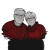 Elderly Couple Sketch Vinyl Car Decal Sticker – Waterproof & UV-Resistant 8"