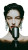 Vintage Androgynous Model Vinyl Car Decal Sticker – Waterproof & UV-Resistant 8"