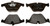 Raybestos R-Line Brake Pad | OE Replacement | Metallic - Set of 4