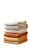 Folded Linen Stack Vinyl Car Decal Sticker – Waterproof & UV-Resistant 8"