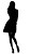 Silhouette Woman V3 Vinyl Car Decal Sticker – Waterproof & UV-Resistant 8"