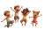 Chocolate Pool Jump Vinyl Car Decal Sticker – Waterproof & UV-Resistant 8"