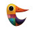 Abstract Surreal Duck Vinyl Car Decal Sticker – Waterproof & UV-Resistant 8"
