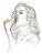 Yelling Woman Art Vinyl Car Decal Sticker – Waterproof & UV-Resistant 8"