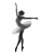 Ballerina On Stage Vinyl Car Decal Sticker – Waterproof & UV-Resistant 8"